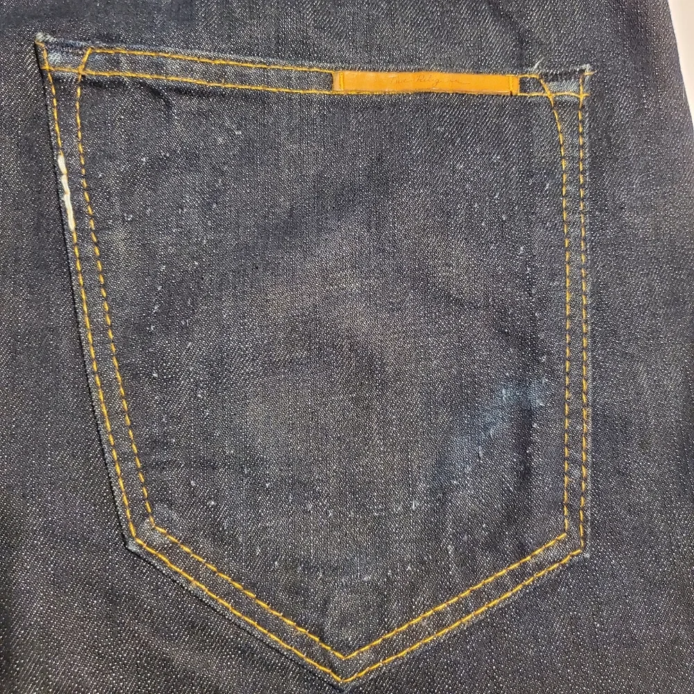 True Religion Jeans Men Straight Leg Phantom Blake  Dark Blue Denim 36 X 34